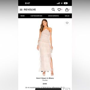 THE BAR Henri Gown in Blanc